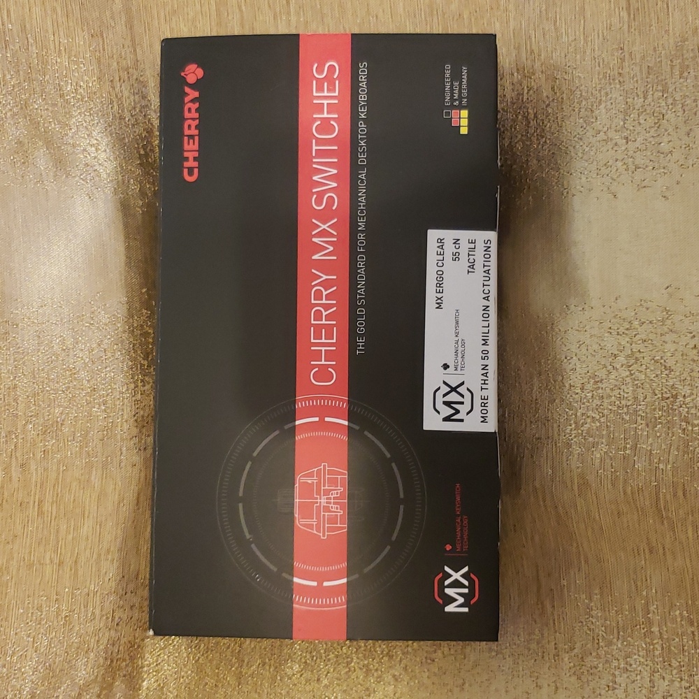 NWT CHERRY MX RGB Ergo Clear Switch Kit, 23 Mechanical Keyboard Switches